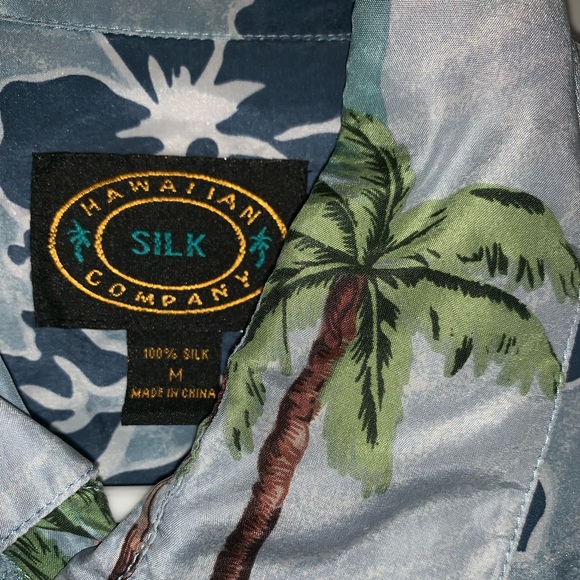 Silk Hawaiian Button-up Shirt - Picture 2 of 3
